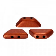 Les perles par Puca® Tinos beads Bronze red mat 00030/01750